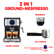 LAHOME เครื่องชงกาแฟเอสเพรสโซ่อัตโนมัติลดราคา Fully Auto LCDเครื่องตีฟองนม ปิดเครื่องอัตโนมัติ เครื่