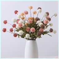 5 Silk Dandelion Bouquets Artificial Flowers Long Branch Home Wedding Decoration Fake Flowers