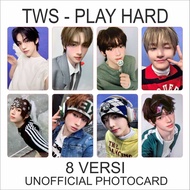 (CAN BE SOLD INDIVIDUALLY) TWS PLAY HARD shinyu hanjin dohoon photocard kpop