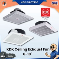 FAN| KDK Ceiling Mount Propeller Fan 6”/8”/10” – 15TGQZ / 20TGQF / 25TGQ7 | Kipas Siling Ekzos Udara