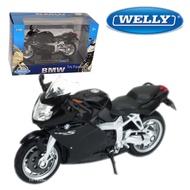 Welly BMW K1200S Motorcycle Scale 1:18 Die-Cast Metal With Plastic Parts In
