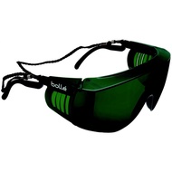 Welding Safety Glasses-Bolle Override Safety Glasses Black Temples IR Shade 5 Anti-Scratch Lens