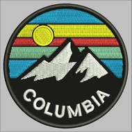 COLUMBIA MOUNTAIN COLOR FULL PATCH EMBROIDERY LOGO/ EMBLEM ADV-511