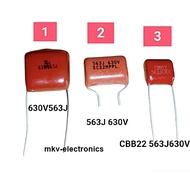 (1 Piece) 563J 0.056uf 56nf 630V 5% Mylar (3 Sizes To Choose From)