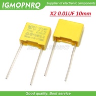 20pcs 0.01uF capacitor X2 capacitor 275VAC Pitch 10mm X2 Polypropylene film capacitor 10NF