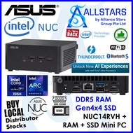 (ALLSTARS) ASUS NUC PRO Intel NUC14RVH + DDR5 5600Mhz RAM + Gen4 SSD Mini PC Bundle(NUC 14 Pro Kit)