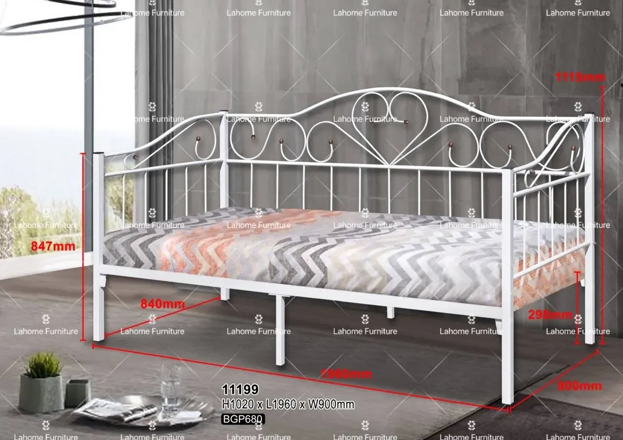 [8.8 SALES] HOT SALES READY STOCK IKEA PROMOTION DAY BED SINGLE FRAME KATIL SIANG DAYBED WHITE PUTEH PUTIH MODERN CLASSIC