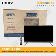 COD COBY H-3200, 32 Inches Super Slim, Flat Screen Smart LED HD TV with Dynamic Sound, USB and FM Audio