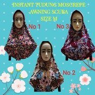 Tudung Instant Moscrepe Awning Scuba