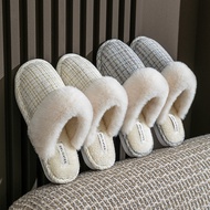 Cixi Cotton Slippers Ladies Indoor Home Use Warm Anti-slip Home Cixi Plush Male