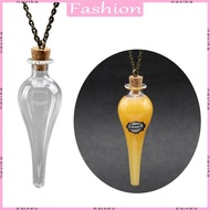 NAV Handmade Wishing Bottle Necklace with Drifting Bottle Pendant Glass Amulet Charm