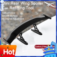 SRA ZK Car Tiny Tail Wing Carbon Fiber Texture Punch-free Universal Mini Racing Rear Small Wing Spoi