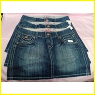 ❡ ✟ ◐ Denim Maong Mini Skirt /Stretchable  -SALE-