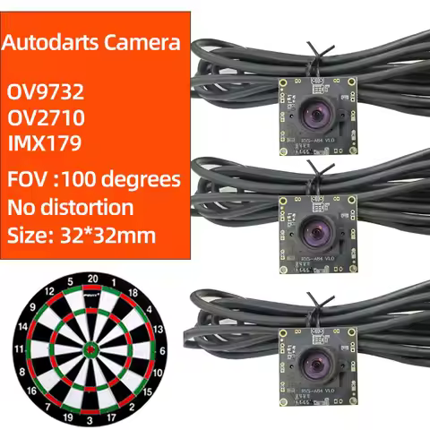 Autodarts Camera OV9732/OV2710/IMX179 100 Degree No distortion USB camera module For Windows Android