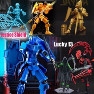 Justice Shield Dummy 13 Action Figure Lucky 13 Printed T13 Figure Dummy 13 Robot 13 Toys Assembly Mo