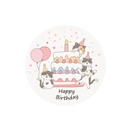 [100pcs] Happy Birthday Sticker Seal Label Party Sticker Door gift Stationery Birthday Gift Happy Bi