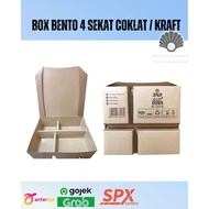 ECO Kraft 4-Section Bento Box