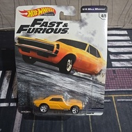 Hot Wheels Loose Fast & Furious 67 Chevrolet Camaro 1/4 Mile Muscle