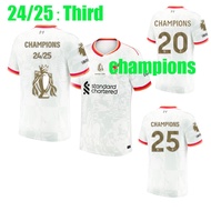 24/25 Mohamed Salah Darwin Nunez 24/25 LiVerPools champions Soccer Jersey Dominik Szoboszlai Andy Ro