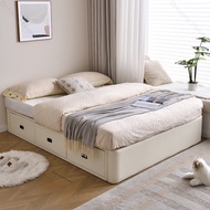 Floor Bed No Headboard Tatami Bed Frame Skeleton Arrangement Platform Bed High-Capacity Tatami Bed