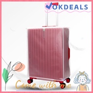 OKDEAL Luggage Protector Cover, Waterproof EVA Travel Luggage Cover,  Dustproof 16-28 Inch Transparent Suitcase Protector Cover Luggage