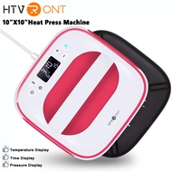 HTVRONT 220V Heat Press Machine for T-Shirts Portable 10"X10" Iron Press for Sublimation and HTV Vin