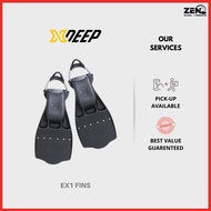 ZEN SCUBA XDEEP EX1 SCUBA DIVING Jet Fins-Tec Fins With Spring Strap