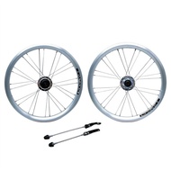 Litepro 16 Inch Folding Bike 349mm Disc Brake Aluminum Alloy Wheelset 6 Bearings Wheel 24 holes 8-11