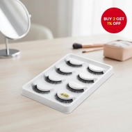 Five pairs of natural handmade eyelashes available in styles S03, S05, S08, SX08, X01, X05, X08, X14