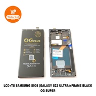 LCD TOUCHSCREEN SAMSUNG S908 (GALAXY S22 ULTRA) + FRAME BLACK FULLSET