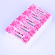 พร้อมส่ง🚩at.supershop กระดาษทิชชู่ Supsoft (ยกลัง 40 ห่อ) กระดาษทิชชู่เช็ดหน้า หนา 3 ชั้น 100แผ่น ทิ