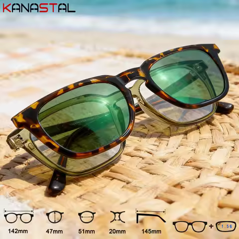 Blue Light Blocking CR39 Optical Lenses Magnetic Polarized Clip On Eyeglasses Frames Reading Glasses