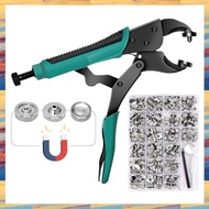 (TEFP) Heavy Duty Snap Fastener Pliers with 323 Piece Canvas Snap Kit