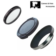 39mm Metal Lens Hood Cap UV Filter For Fujifilm XF 27mm F2.8 R WR Lens on XT5 XT4 XT3 XT2 XH2 XH1 XT