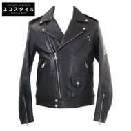 mastermind [成色極佳] 13SS MX-BL05-70 臂章骷髏馬皮雙排扣騎手夾克 M [二手]