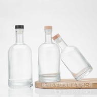 375ml Vodka Wine Bottle 5ml Whiskey Foreign Wine Glass Bottle High-End Fruit Wine Packaging Bottle