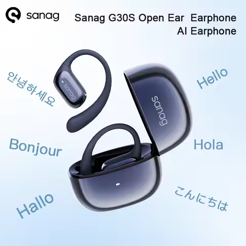 Sanag G30S Open Ear Wireless Earphone Air Conduction Ear Hook 48 Hours Playtime Bluetooth 5.4 OWS AI