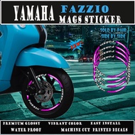 NEW YAMAHA FAZZIO MAGS STICKER/  MAGS STUCKER /YAMAHA FAZZIO MOTORCYCLE ACCESSORIES AND DECALS