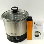 kolin1.6L單柄不鏽鋼美食鍋，電煮鍋