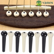 VANES Guitar Bridge Pins Pegs 12Pcs/set Replacement Guitar Parts Acoustic Guitar String Pins Strings Fixed Cone Stringed Instruments Guitar Parts Guitar Pegs