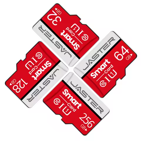 JASTER High Speed SD Card Red Grey TF Card 128GB 64GB 32GB 16GB 8GB 100M/S U3 V30 C10 Flash Memory C