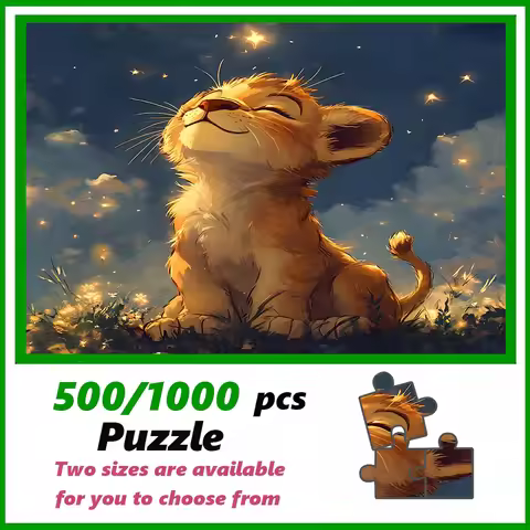 A high-quality 500/1000-piece puzzle, perfect for adults, is a fun family game that helps relieve st