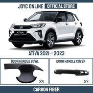 PERODUA ATIVA DOOR HANDLE BOWL COVER (CARBON)