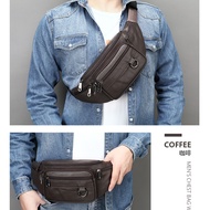 Men Genuine Men's Genuine Leather Business Cross-Border Cross-Border Cross-Body Bag Mobile Phone Spo