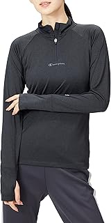 CW-TS410 Long Sleeve Shirt, Quick Drying, Odor Resistant, Script Logo, Half Zip Long Sleeve T-Shirt,