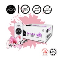 [Vida] [Zero Calories/ Zero Sugar / Zero Coloring] Sakura 325ml x 24