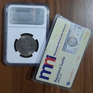 Uang Kuno Koin NGC MS65 1957KN Malaya British Borneo 50 Sen