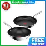 Tefal | ชดกระทะสเตนเลส Tefal Induction Simply Chef 2 ชน (กระทะ 28 ซม. + กระทะอเนกประสงค 28 ซม.)