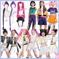 KPOP DEMON HUNTERS Cosplay Costume RUMI ZOEY MIRA Outfit Black/White KPOP Stage Performance Outfit