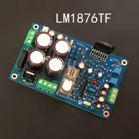 AC dual 12-18V LM1876 power amplifier board with speaker protection (finished product)